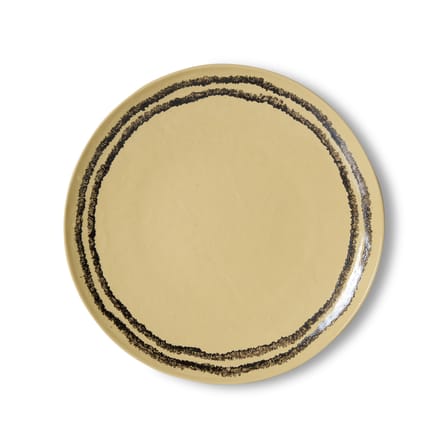 Set of 2 Plates 70s ceramics / Ø 27,5 cm - HK LIVING | Yellow - View 2
