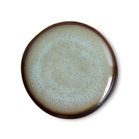 Set of 2 Dessert Plates 70s ceramics / Ø 22 cm - HK LIVING | Gray - View 2