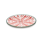 Set of 4 Dessert Plates Bazaar/ Ø 21 cm - Serax | Pattern : Red / Trim Green - View 2