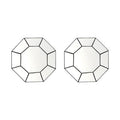 Set of 2 Dessert Plates Carte Blanche / Ø 22 cm - Serax | White - Black - View 1