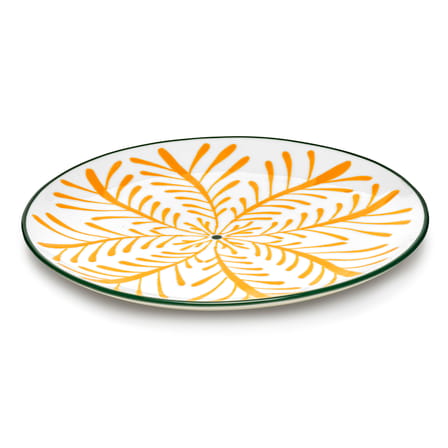 Set of 4 Plates Bazaar / Ø 26,5 cm - Serax | Pattern : Yellow & Green / Trim Yellow & Green - View 2