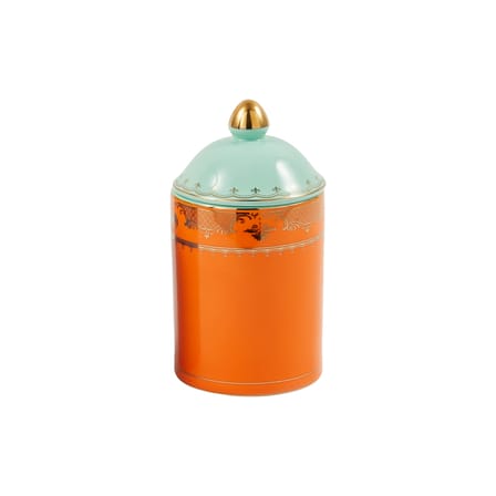 Box Grandpa Medium / Ø 11 x H20 cm - Pols Potten - POLSPOTTEN | Orange / Gold details - View 1