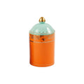 Box Grandpa Medium / Ø 11 x H20 cm - Pols Potten - POLSPOTTEN | Orange / Gold details - View 1