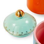 Box Grandpa Medium / Ø 11 x H20 cm - Pols Potten - POLSPOTTEN | Orange / Gold details - View 3
