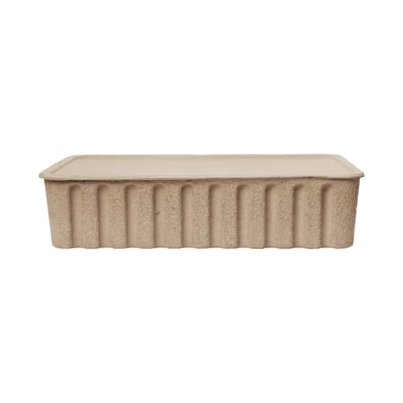 Set of 2 Boxes Paper Pulp XL / Stackable - 42 x 65 x H 15 cm - Ferm Living | Brown - View 1