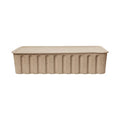 Set of 2 Boxes Paper Pulp XL / Stackable - 42 x 65 x H 15 cm - Ferm Living | Brown - View 1