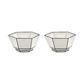 Set of 2 Bowls Carte Blanche - Serax | White - Black - View 1