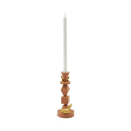 Candle Holder Climbing Pole Small Metal / H 25 cm - Pols Potten - POLSPOTTEN | Terracotta / Figurines : Gold - View 1