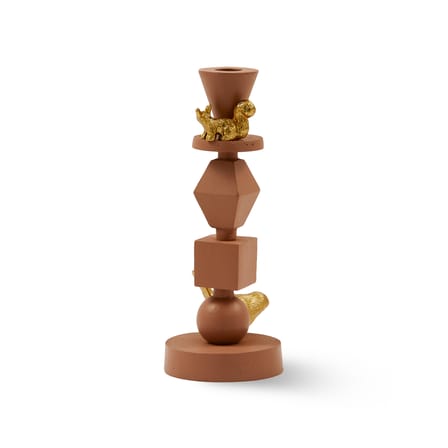 Candle Holder Climbing Pole Small Metal / H 25 cm - Pols Potten - POLSPOTTEN | Terracotta / Figurines : Gold - View 2