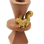 Candle Holder Climbing Pole Small Metal / H 25 cm - Pols Potten - POLSPOTTEN | Terracotta / Figurines : Gold - View 4