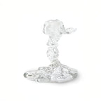 Candle Holder Drip Glass Small Glass Clear / H 14 cm - POLSPOTTEN - View 2