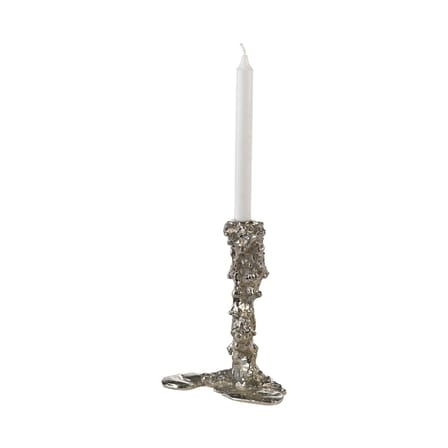 Candle Holder Drip Large Metal Silver / H 25 cm - POLSPOTTEN - View 1
