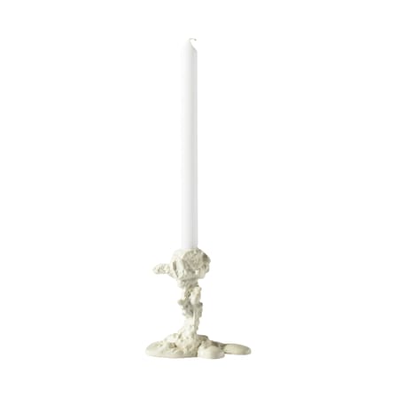 Candle Holder Drip Small Metal White / H 14 cm - POLSPOTTEN - View 1