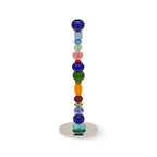 Candle Holder Perles Glass Multicolor / Small - H 34 cm - POLSPOTTEN | Chrome - Multicolor - View 2