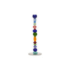 Candle Holder Perles Glass Multicolor / Small - H 34 cm - POLSPOTTEN | Chrome - Multicolor - View 1