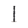Candle Holder Perles Glass Black / Small - H 34 cm - POLSPOTTEN | Chrome - Black - View 1