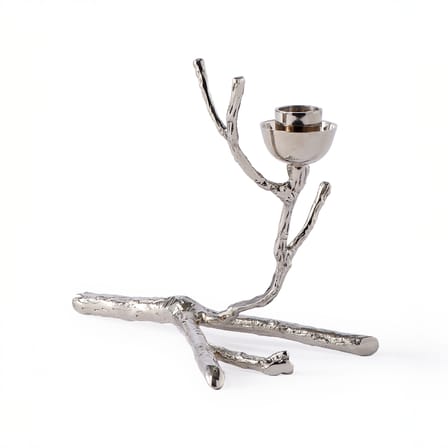 Candle Holder Twiggy XS Metal Silver / L 18 x H 14 cm - POLSPOTTEN - View 2