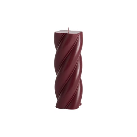 Pillar Candle Soft Serve Red / H 19,5 cm - Hay | Burgundy - View 1