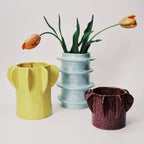 Planter Molly 02 Ceramic Purple / Vase - Ø 22 x H 15 cm - Serax | Eggplant - View 2