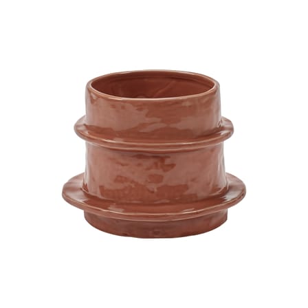 Planter Molly 04 Ceramic Orange / Vase - Ø 19.5 x H 15.5 cm - Serax - View 1