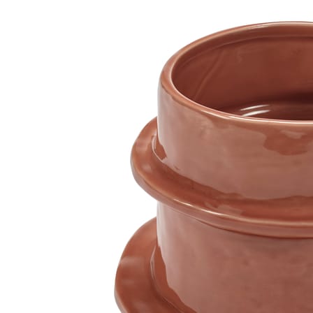 Planter Molly 04 Ceramic Orange / Vase - Ø 19.5 x H 15.5 cm - Serax - View 4