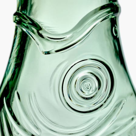 Carafe Fish & Fish 40 Years Glass Green / 85 cl - Serax | Green Clear - View 4