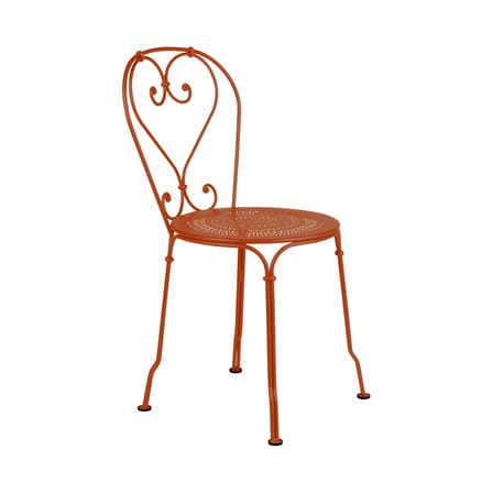 Stackable Chair 1900 Metal Orange - Fermob | Candied Orange - View 1