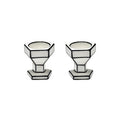 Set of 2 Egg Cups Carte Blanche - Serax | White - Black - View 1