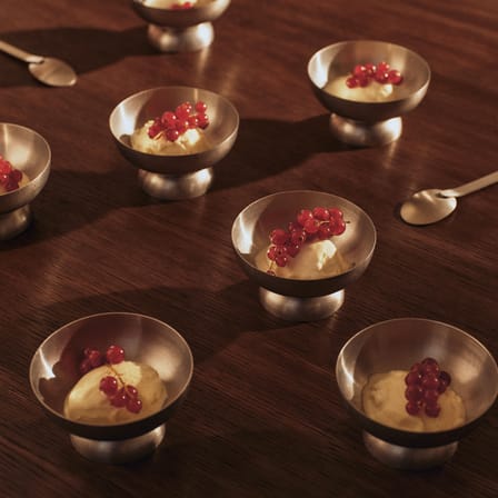 Dessert Bowl Tumbled Metal Silver - Ferm Living | Steel - View 2