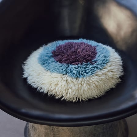 Cushion Fluffy / Ø 40 cm - HK LIVING | Multicolor - View 4