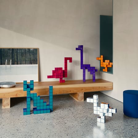 Decorative Object Panton Cubes Duck Orange / Duck Kit - Verner Panton, 1974 - Vitra | Orange Two-Tone - View 4