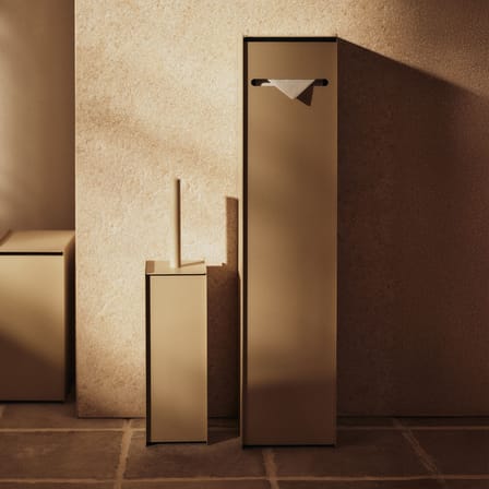 Toilet Paper Storage Sama Metal Beige / For 5 Rolls - H 59 cm - Ferm Living | Beige Cashmere - View 3