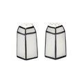 Salt and Pepper Shaker Set Carte Blanche Ceramic White - Serax | White - Black - View 1