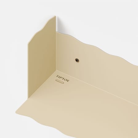 Wall Shelf Pli Vague by Uchronia / L 45 x P 15 cm - TIPTOE | Beige - View 4
