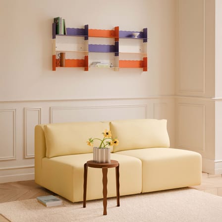 Wall Shelf Pli Vague by Uchronia / L 45 x P 15 cm - TIPTOE | Beige - View 3