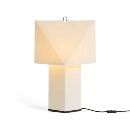 Table Lamp Aplat Large / Folded Paper - Hay | White - Base and Cable : Black - View 2