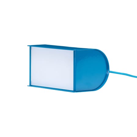 Table Lamp Book LED Metal Blue - HÜBSCH | Blue - Cable : Fabric Blue - View 1