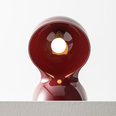 Table Lamp Dalù / Vico Magistretti, 1969 - Artemide | Ruby (Burgundy) - View 2