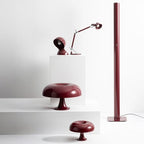 Table Lamp Nessino / Ø 32 cm - Mushroom Lamp Red ruby - Artemide | Ruby (Burgundy) - View 4