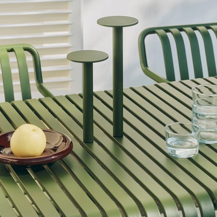 Rechargeable Outdoor Lamp Host Large / LED - H 30 cm / Magnetic Attachment - Hay | Olive Green - View 4