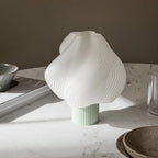 Rechargeable Portable Lamp Soft Serve Green - CRÈME ATELIER | Green matcha / Lamp Shade White - View 2