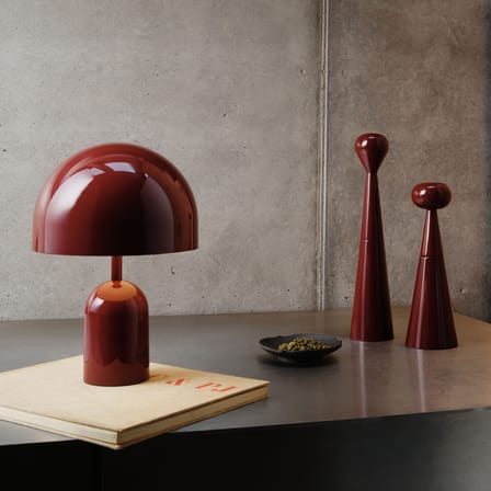 Spice Grinder Mill Small Wood Burgundy / H 25 cm - Tom Dixon - View 3