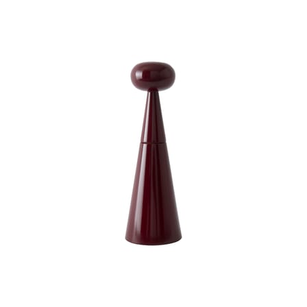 Spice Grinder Mill Small Wood Burgundy / H 25 cm - Tom Dixon - View 1