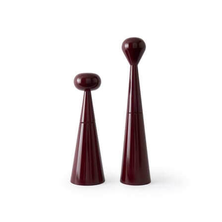 Spice Grinder Mill Small Wood Burgundy / H 25 cm - Tom Dixon - View 4