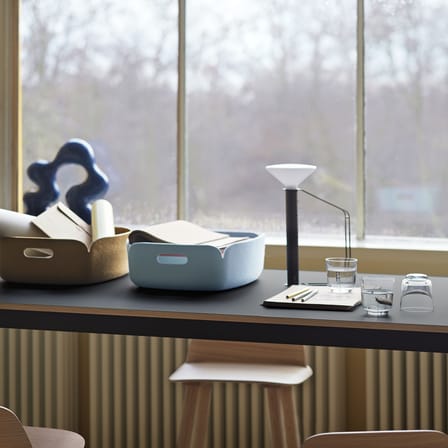 Basket Restore Tray Fabric Blue / 31 x 40 cm - Recycled Felt - Muuto | Light Blue - View 4