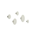Set of 5 Wall Hooks The Dots Wood / Wood - Assorted Diameters - Muuto | Off-White - View 1