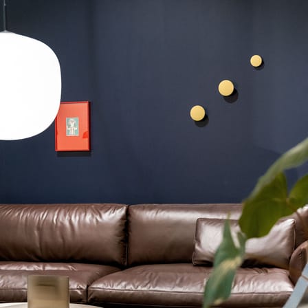 Wall Hook The Dots Wood Small Wood / Ø 9 cm - Limited Edition - Muuto | Butter Yellow - View 3