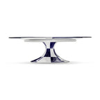 Cake Stand Fête des Bêtes Ceramic Blue / Ø 19,2 cm - Serax | White - Blue - View 2