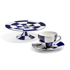 Cake Stand Fête des Bêtes Ceramic Blue / Ø 19,2 cm - Serax | White - Blue - View 4