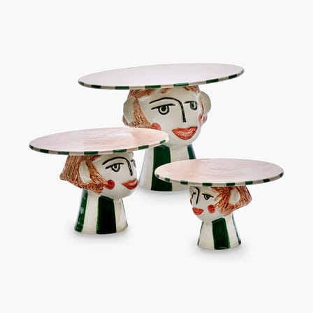 Cake Stand Tarte de Bobonne Ceramic Multicolor / Medium - Ø 20,5 cm - Serax - View 4